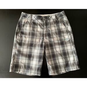 PUMA GOLF Dry Cell Gray/Blue Plaid Bermuda Shorts sz 32